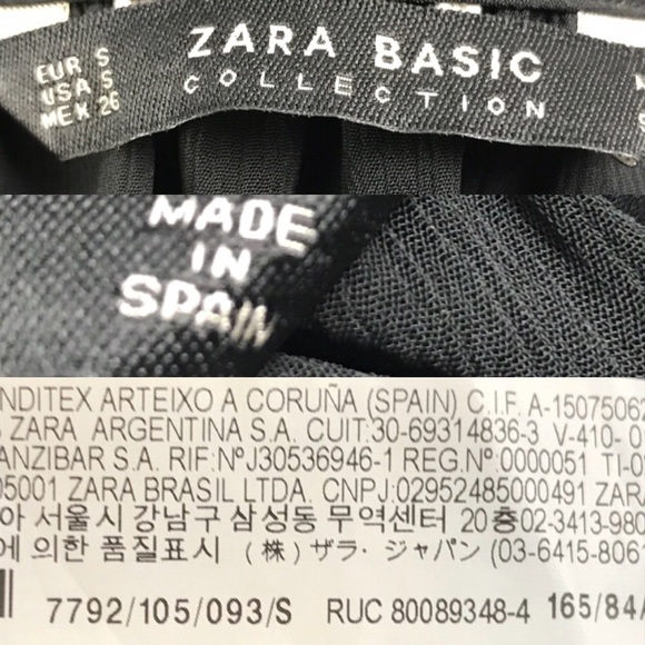 Zara Ruffle Top Cold Shoulder Polka Dot Blouse - Picture 6 of 6